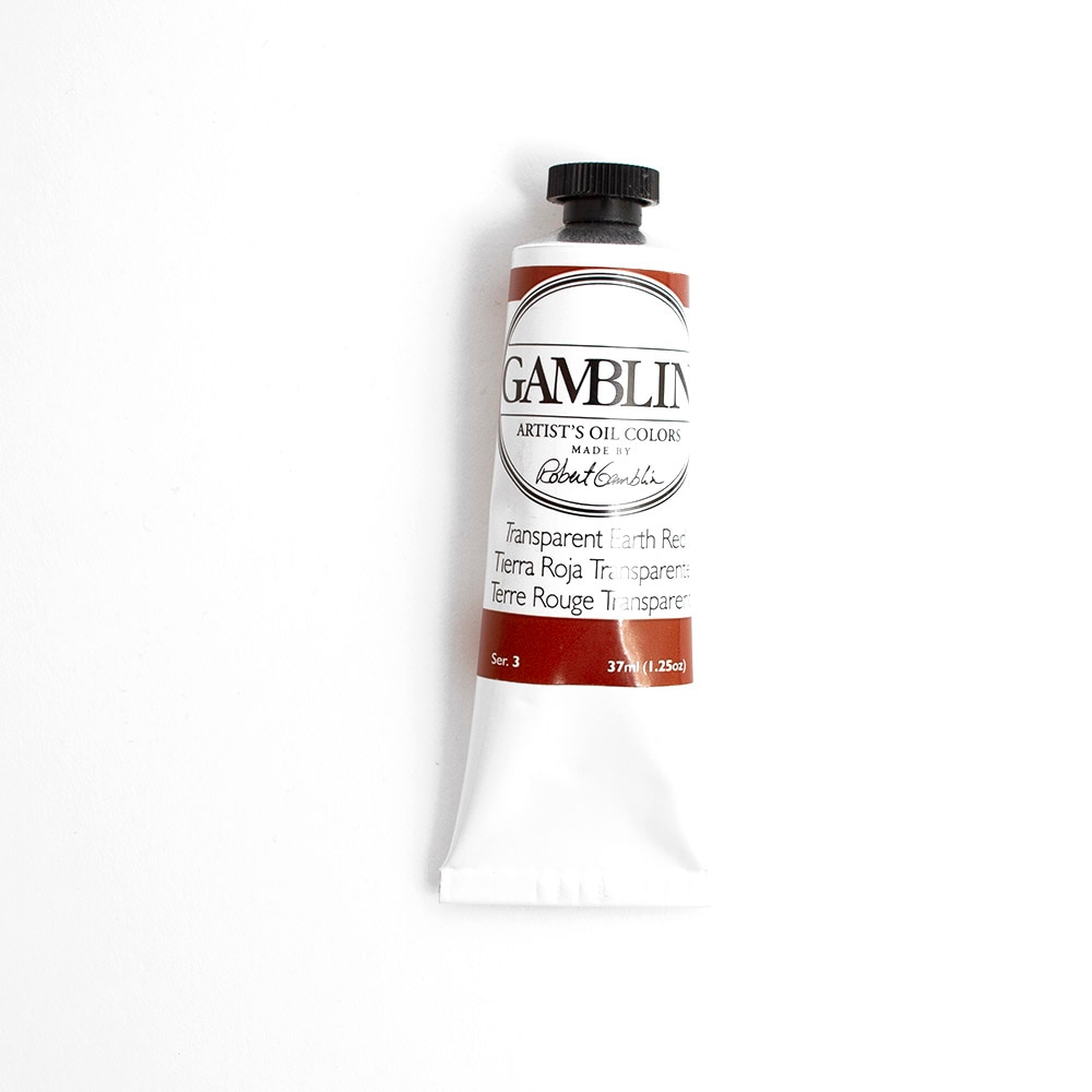 Gamblin, Oil, Art & School, Artist Grade, Paint, 37ml, 45670, Transparent Earth Red